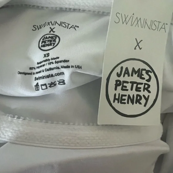 Swiminista by James Peter Henry Black & White Marvelous LaPeer One Piece XS NWT - Picture 3 of 5